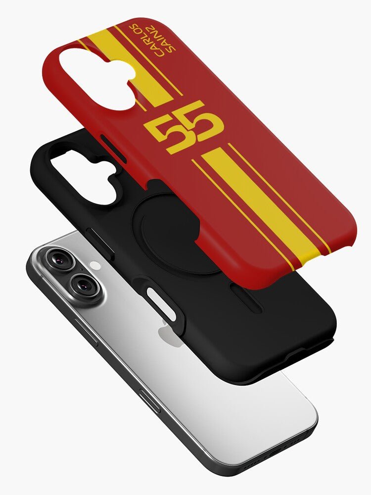 Carlos Sainz Spanish Color Red and yellow Ferrari Formula 1 2024 iPhone Case - The Luxe Case