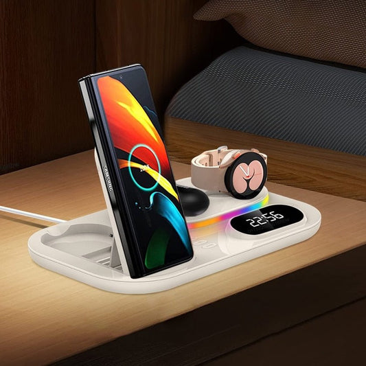 3 in 1 Qi-Certified Fast Wireless Charger Station For Samsung Devices - The Luxe Case
