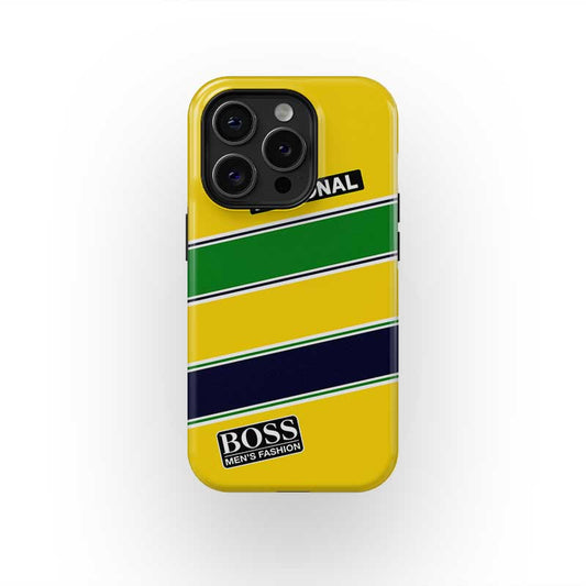Ayrton Senna Helmet F1 Tribute - Apple iPhone Case - The Luxe Case