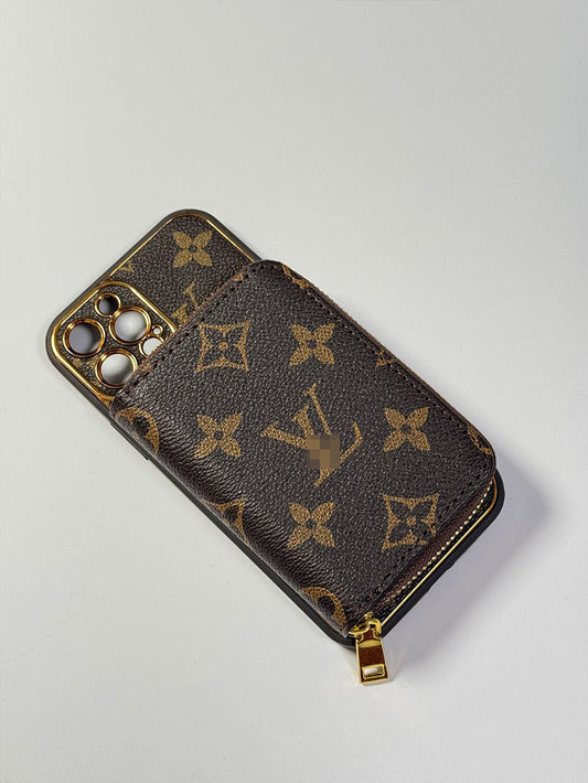 Brown iPhone case 2004 | Accordion card holder (subject to the video) - The Luxe Case