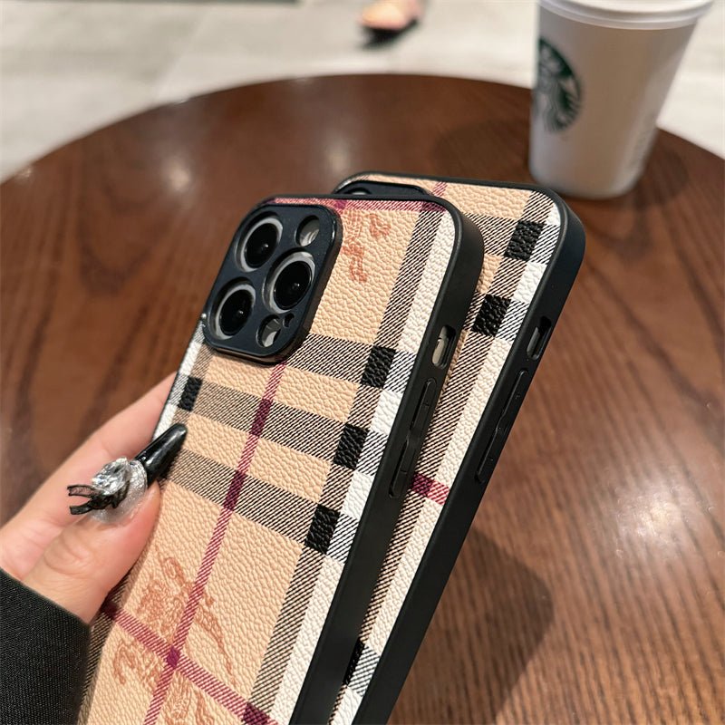 Burberry Leather iPhone Case - The Luxe Case