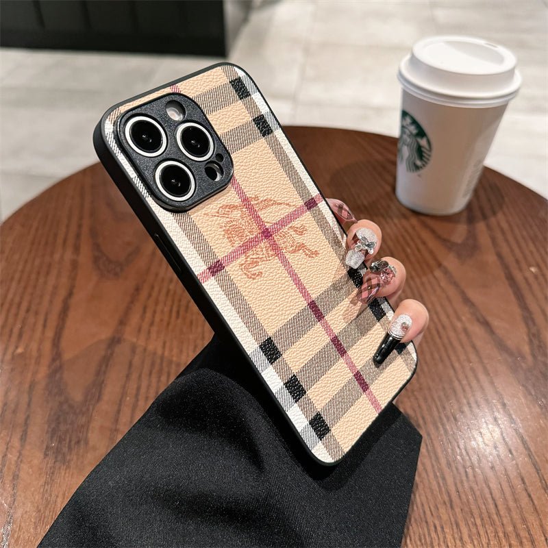 Burberry Leather iPhone Case - The Luxe Case