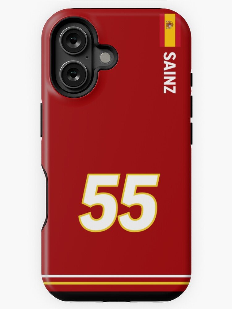 Carlos Sainz Ferrari 2024 F1 Livery iPhone Case - The Luxe Case