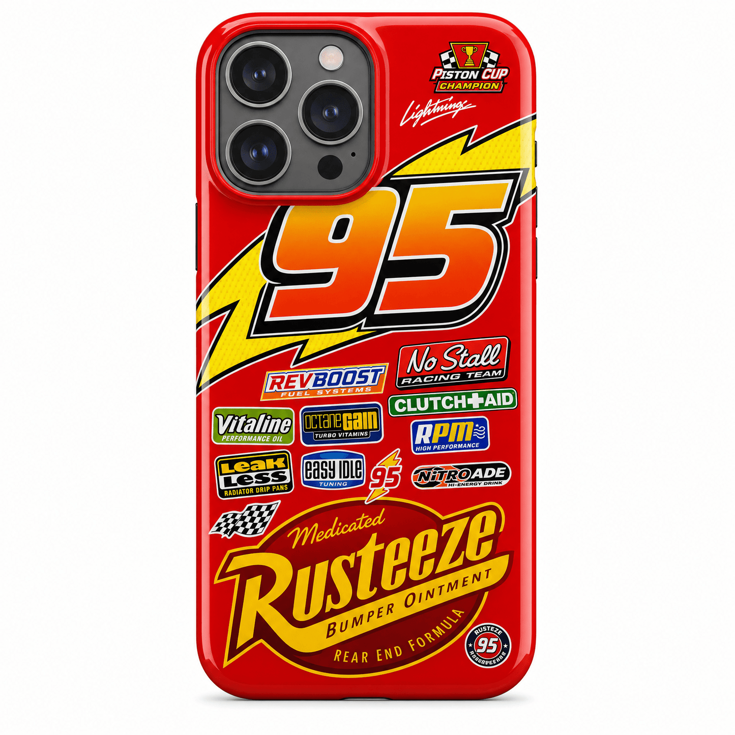 Cartoon-Style American Racing Livery iPhone Case - The Luxe Case