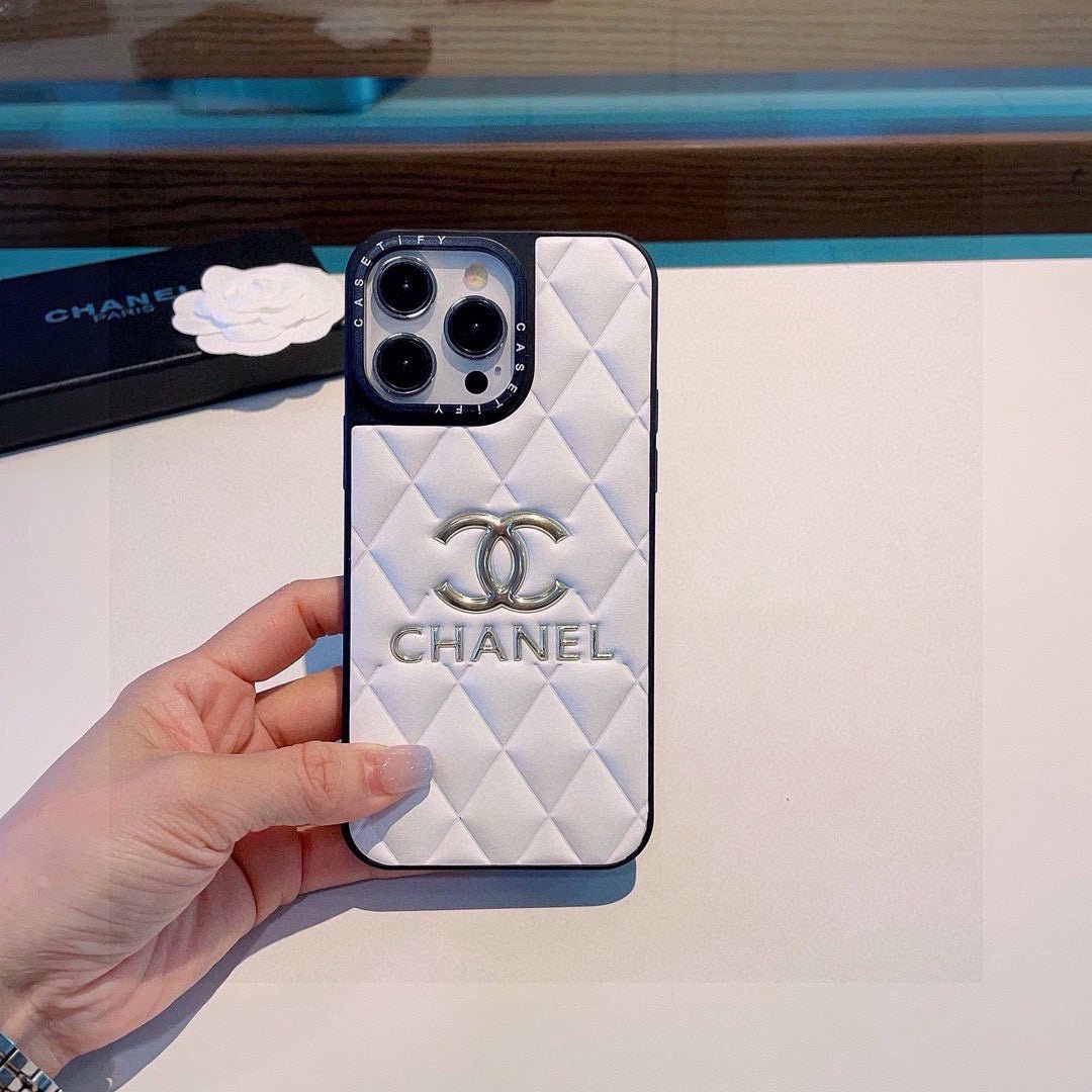 Chanel Classic Diamond Quilted Leather Phone Case - The Luxe Case