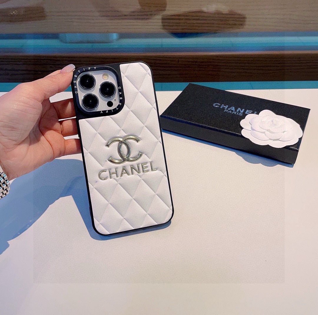 Chanel Classic Diamond Quilted Leather Phone Case - The Luxe Case