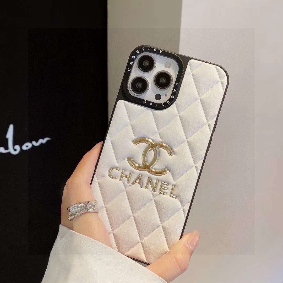 Chanel Classic Diamond Quilted Leather Phone Case - The Luxe Case