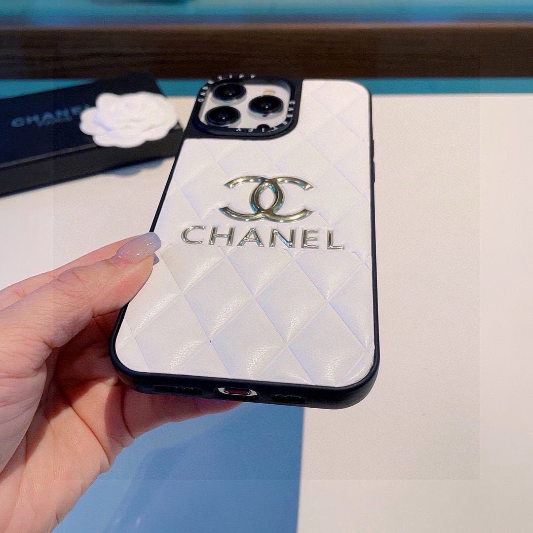 Chanel Classic Diamond Quilted Leather Phone Case - The Luxe Case