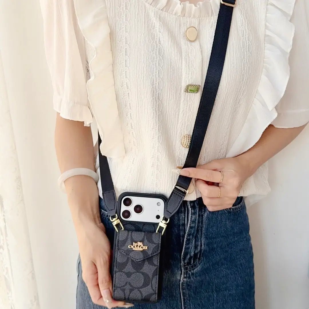 Coach Leather Crossbody Phone Case - The Luxe Case