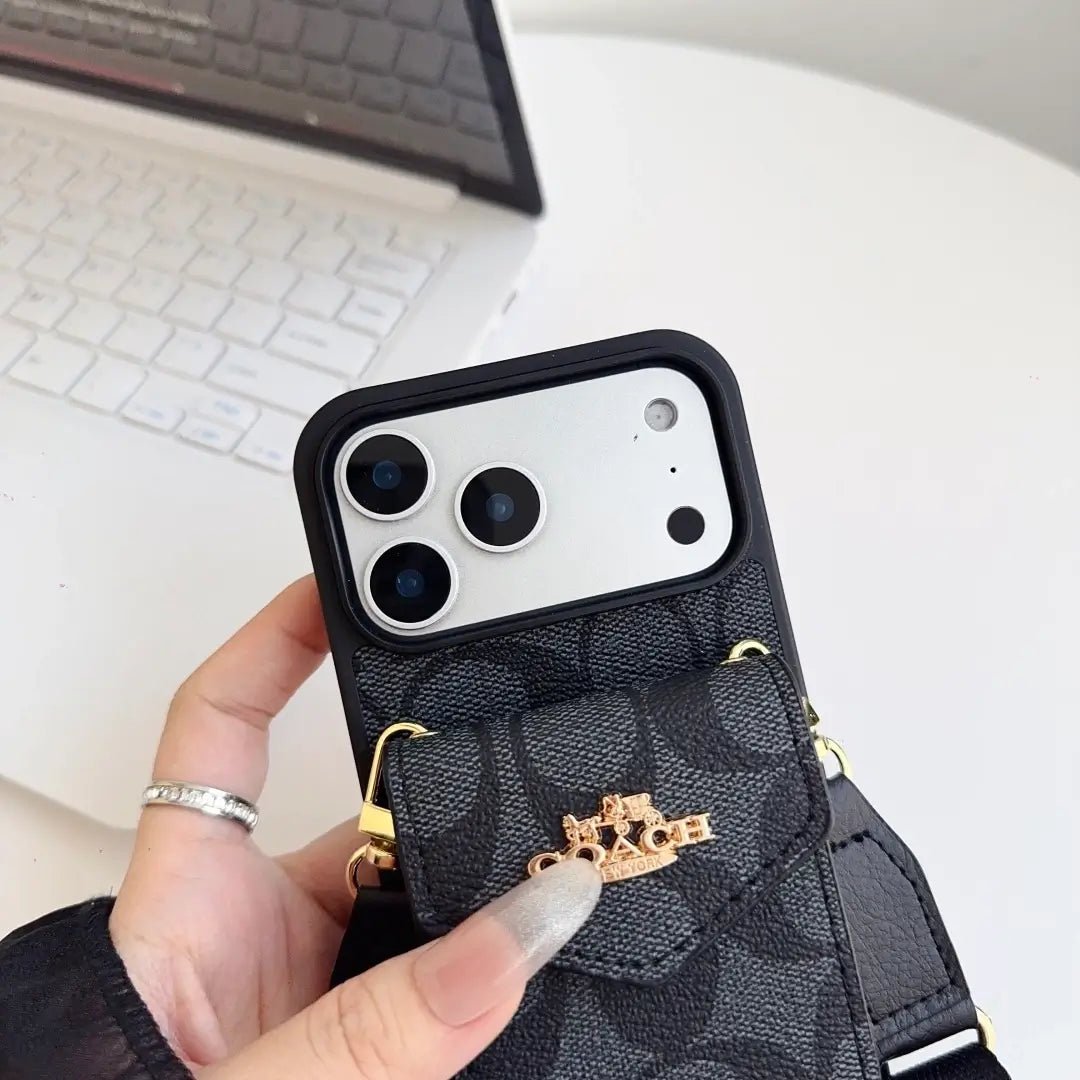 Coach Leather Crossbody Phone Case - The Luxe Case