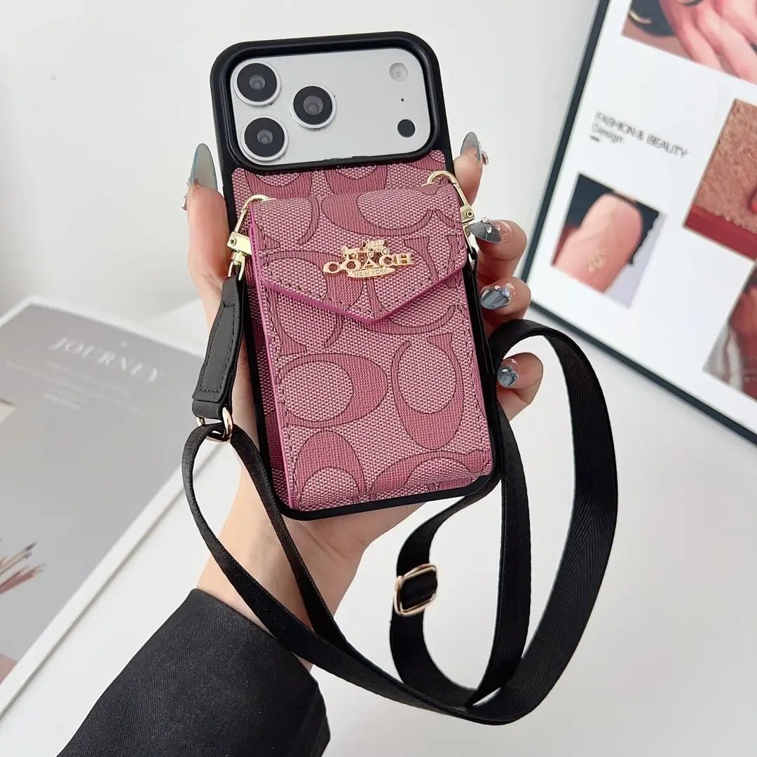 Coach Leather Crossbody Phone Case - The Luxe Case