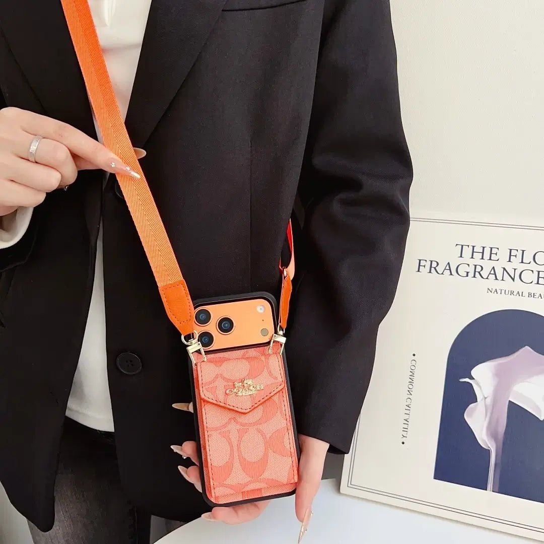 Coach Leather Crossbody Phone Case - The Luxe Case