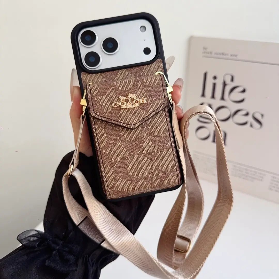 Coach Leather Crossbody Phone Case - The Luxe Case