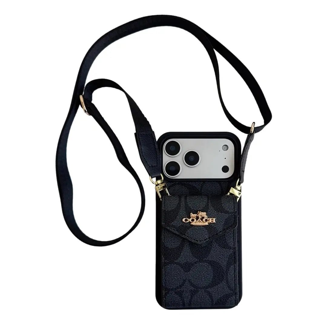 Coach Leather Crossbody Phone Case - The Luxe Case