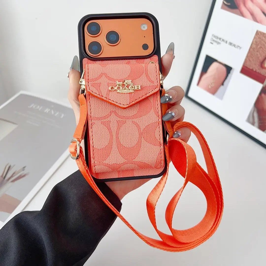 Coach Leather Crossbody Phone Case - The Luxe Case