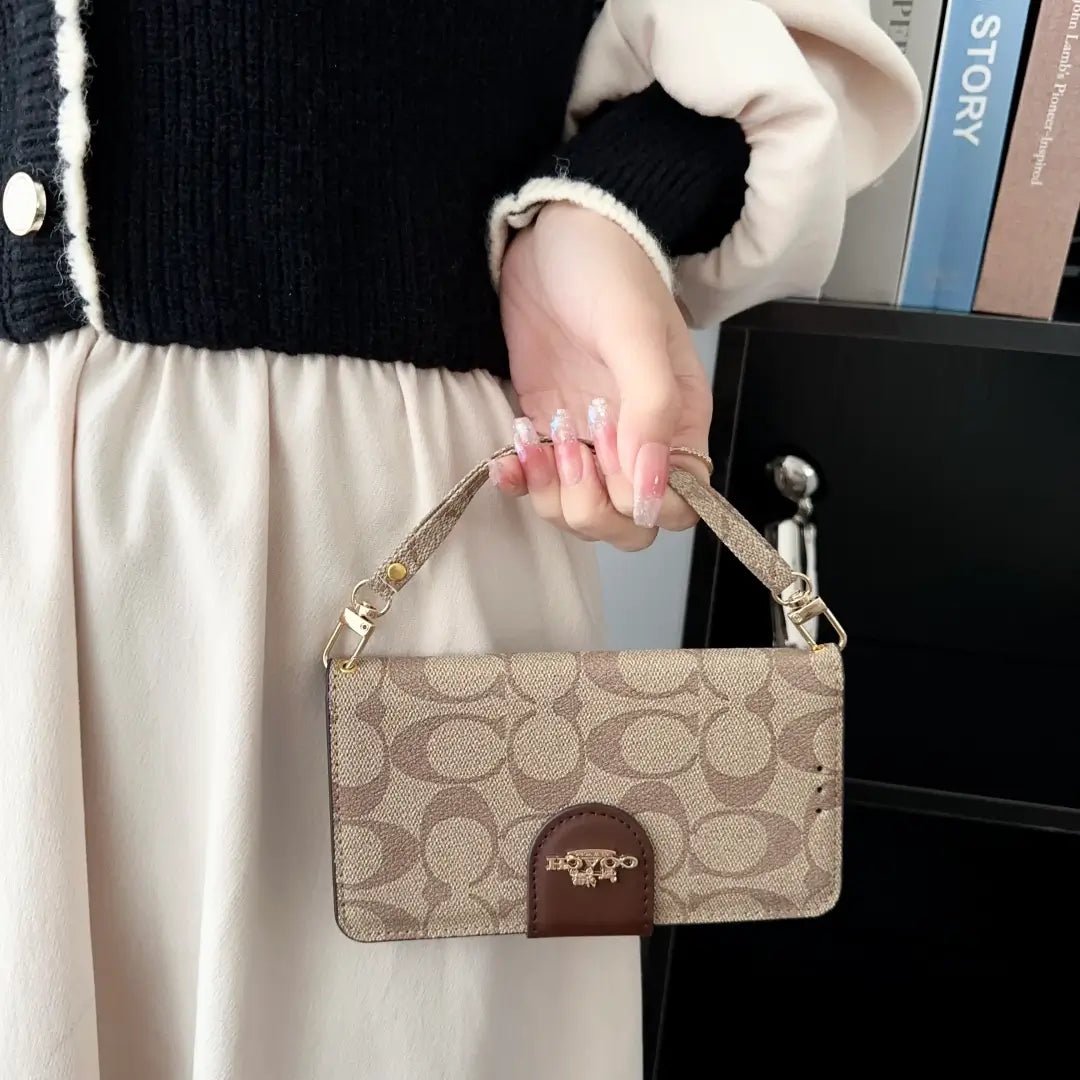 Coach Monogram Leather iPhone Case Bag - The Luxe Case