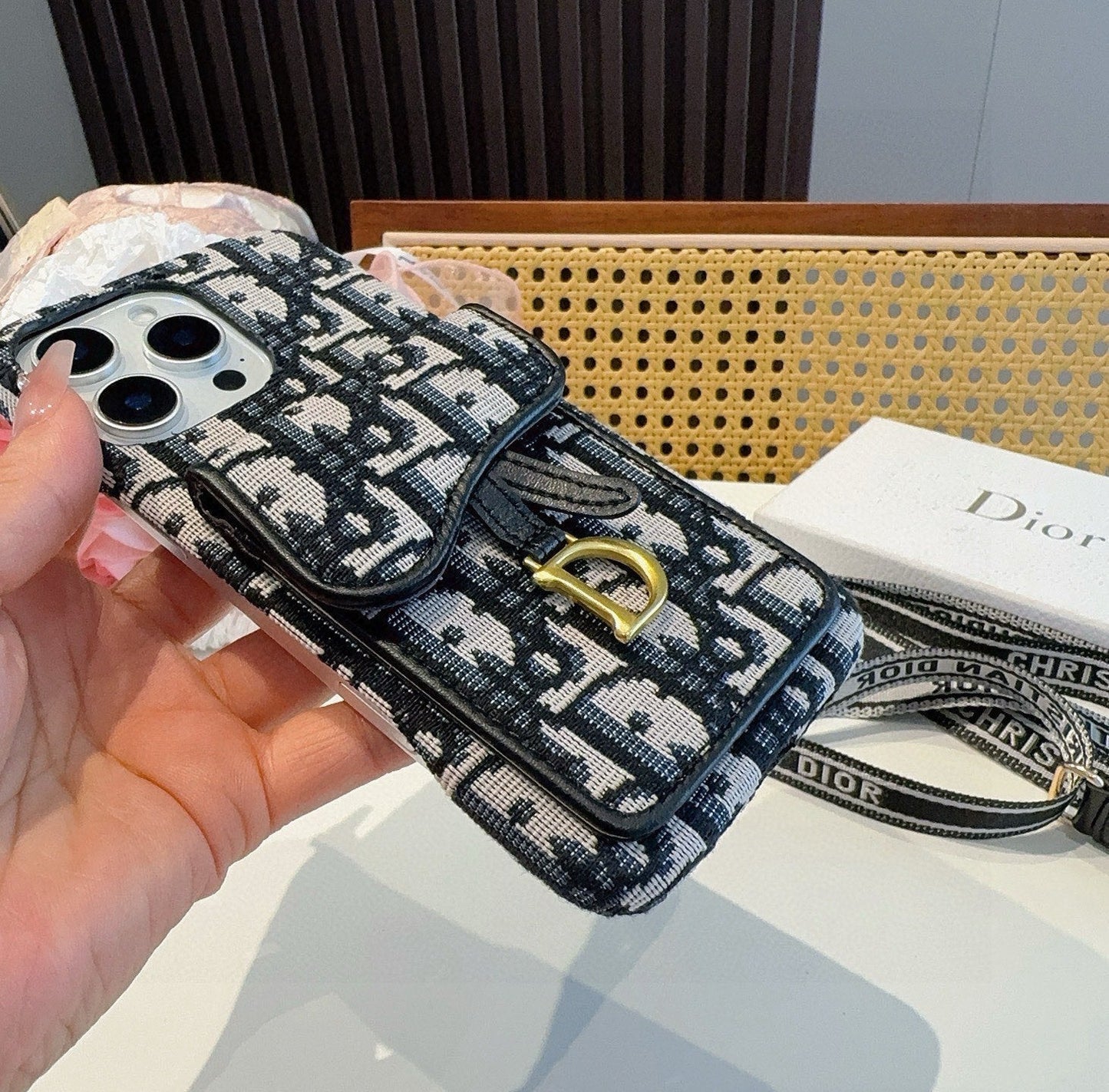 Dior Saddle Card Holder Phone Case - The Luxe Case