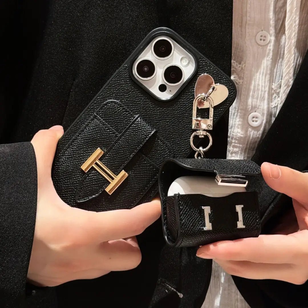 H iPhone Case +AirPods Case - The Luxe Case