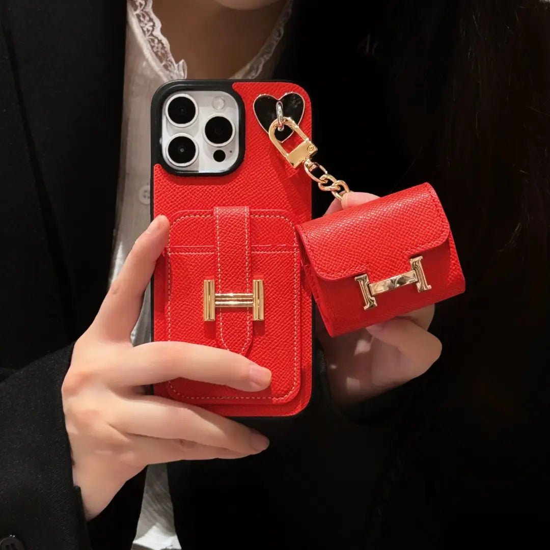 H iPhone Case +AirPods Case - The Luxe Case