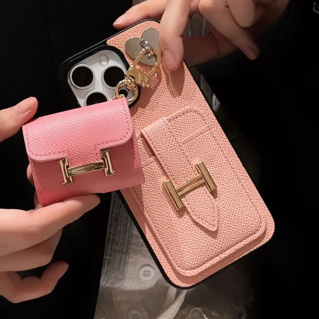H iPhone Case +AirPods Case - The Luxe Case