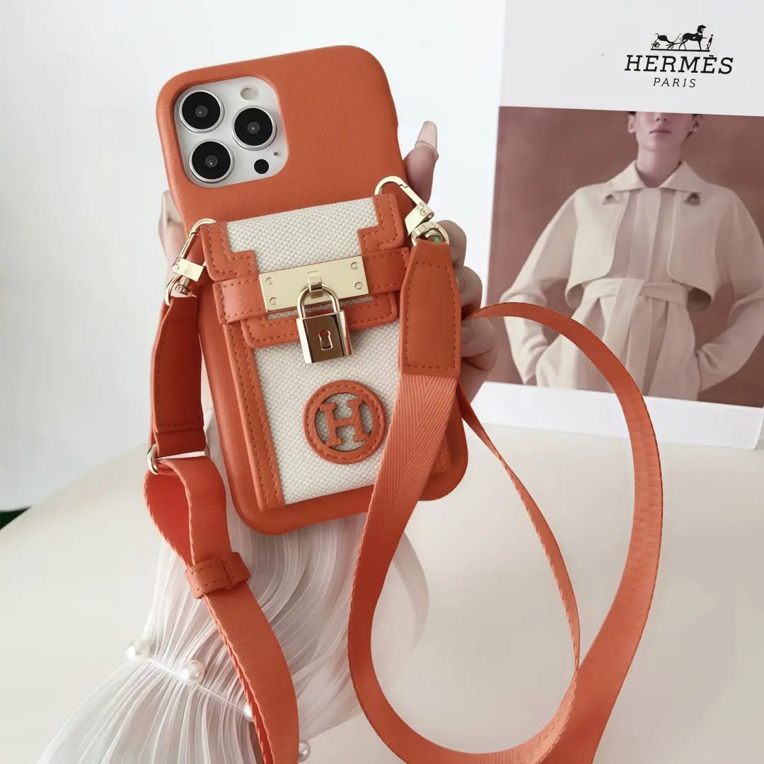 H iPhone Case with cardholder - The Luxe Case
