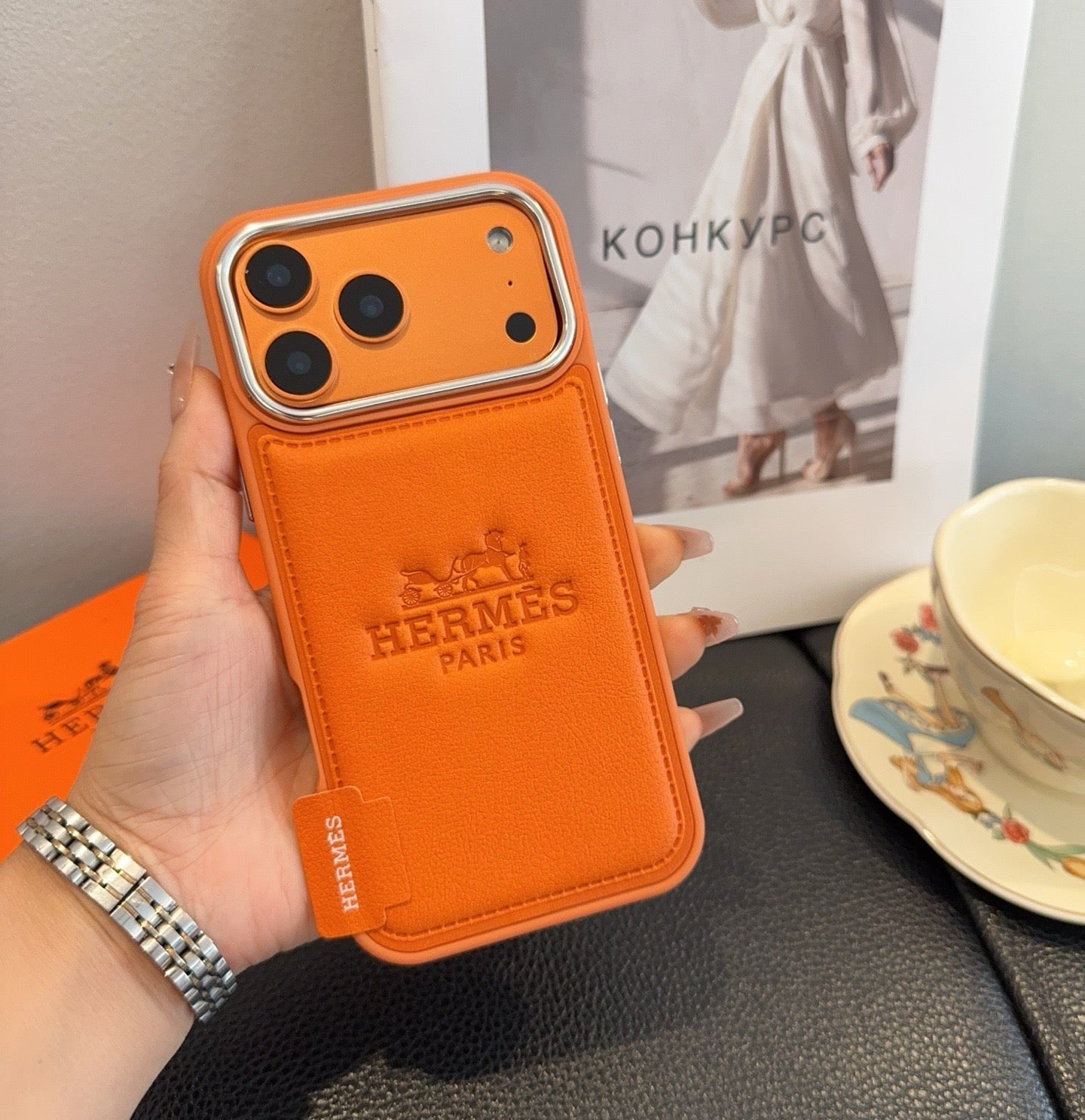 Hermès Starry Series Full-Wrap iPhone Case - The Luxe Case