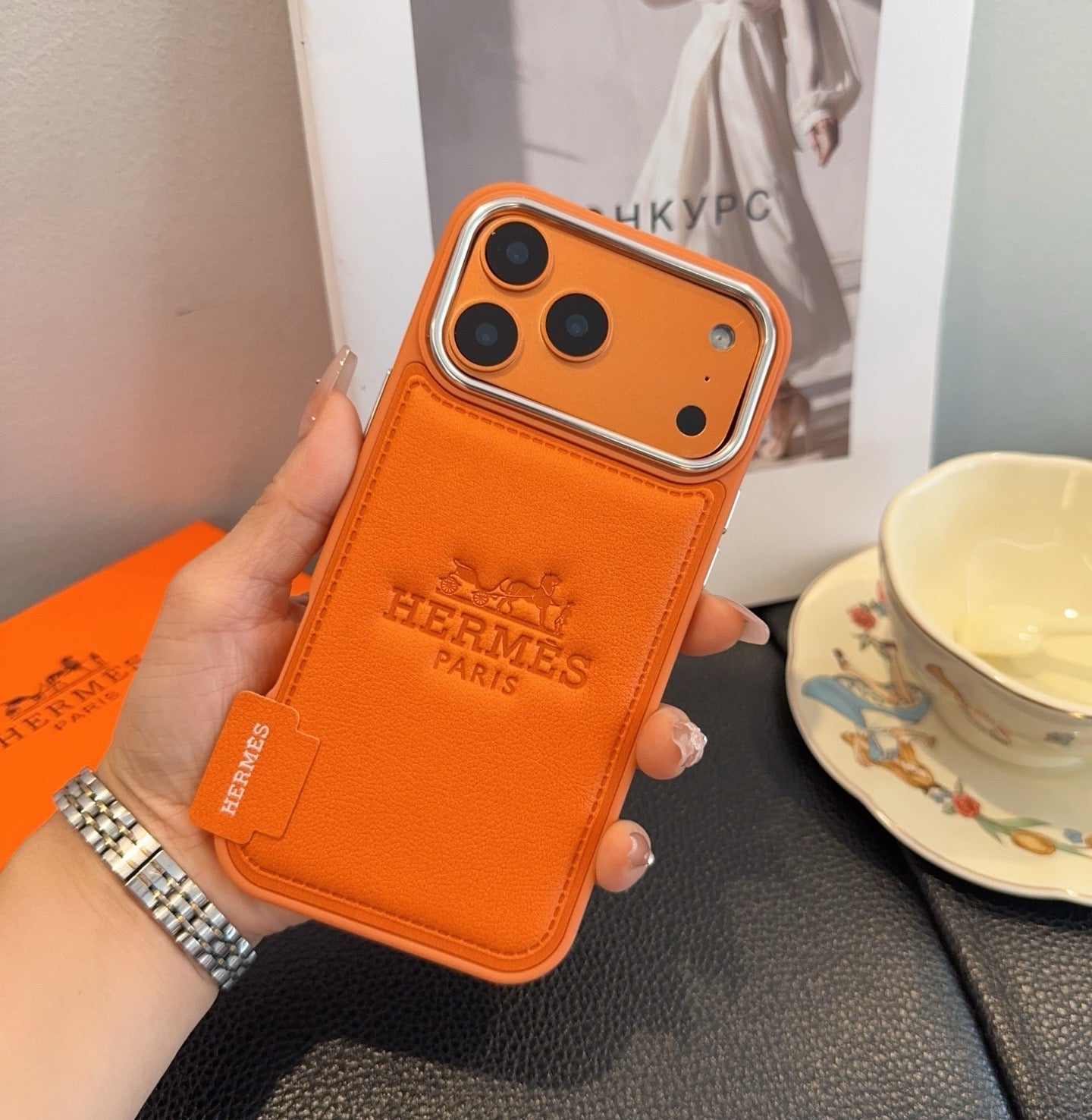 Hermès Starry Series Full-Wrap iPhone Case - The Luxe Case