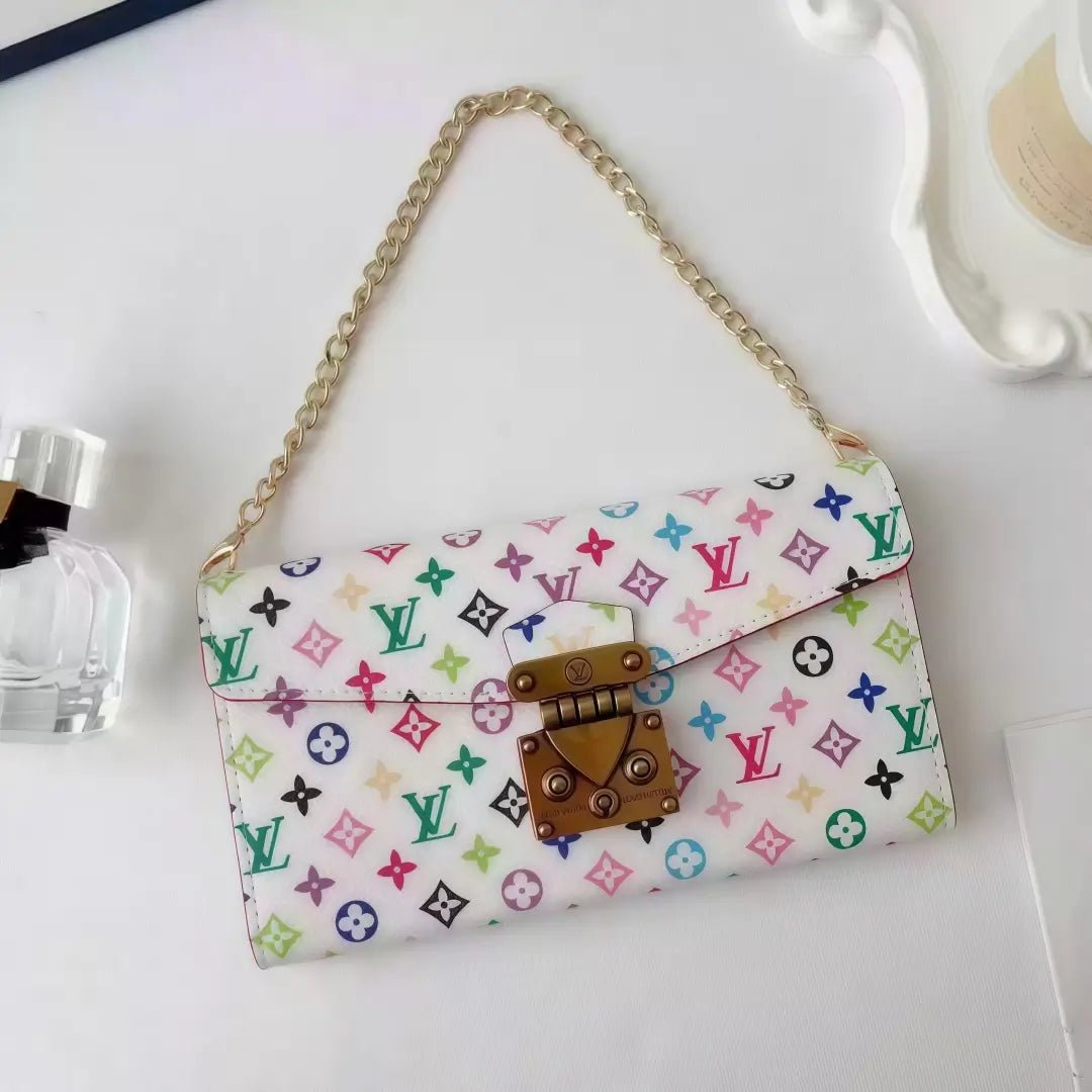Lulu Monogram Leather Phone Bag with Handle & Crossbody Strap - The Luxe Case