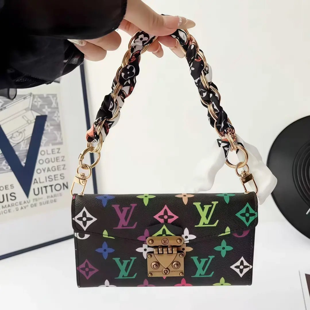 Lulu Monogram Leather Phone Bag with Handle & Crossbody Strap - The Luxe Case