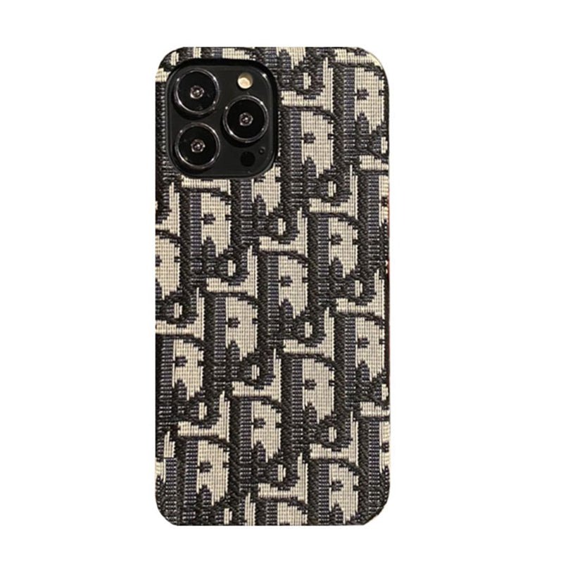 Luxury CD iPhone Case Classic Fabric Gray - The Luxe Case