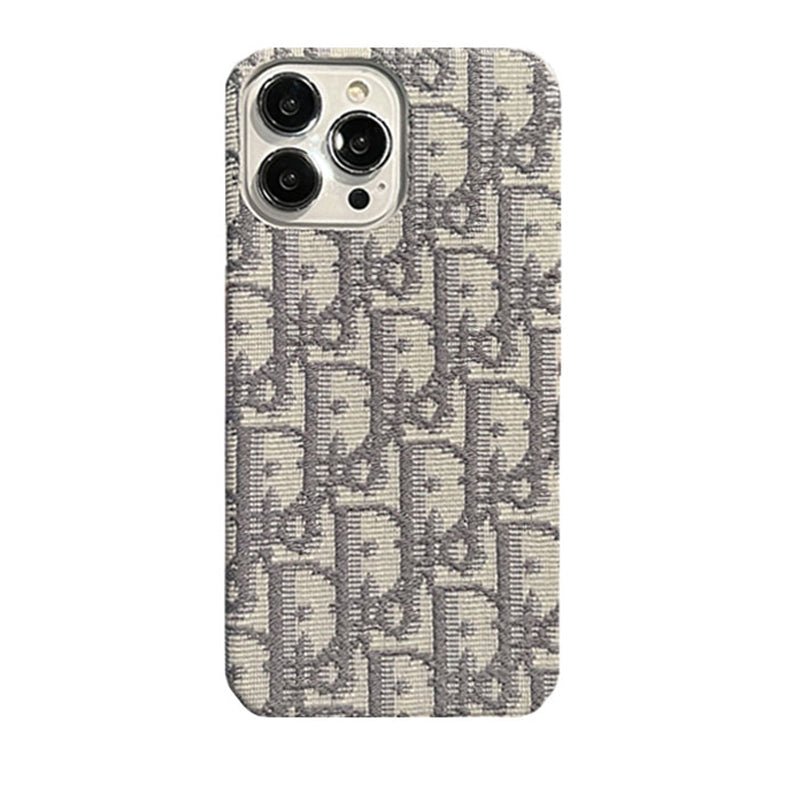 Luxury CD iPhone Case Classic Fabric Gray - The Luxe Case