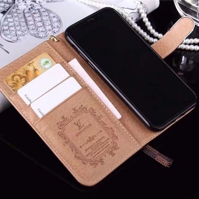 Luxury GG LV BUR iPhone & AirPods Case with Card Holder - The Luxe Case
