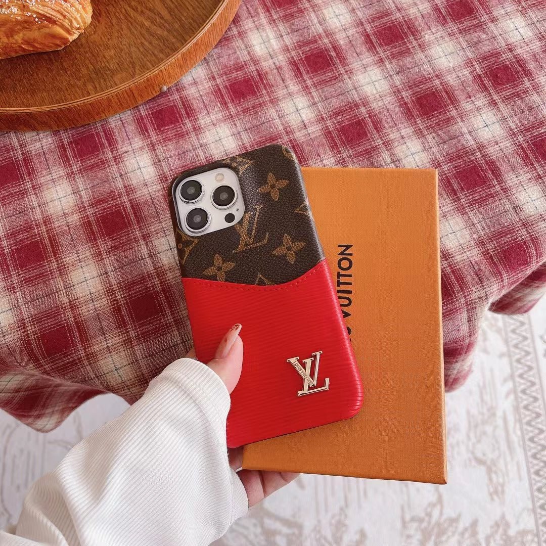 Luxury LV-Inspired Monogram Phone Cases with Elegant Textured Finish - The Luxe Case