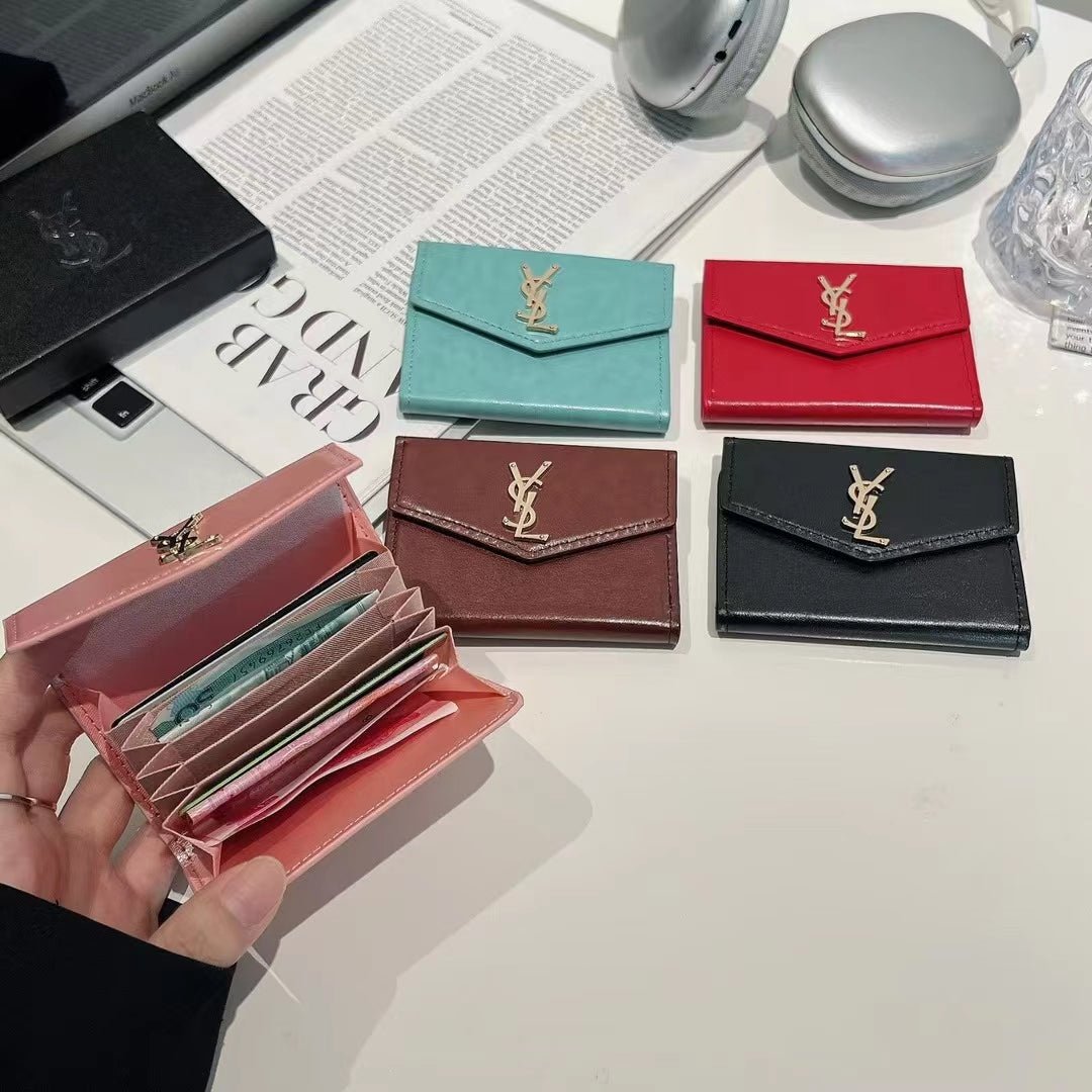Luxury YSL-Inspired Monogram Card Case - The Luxe Case