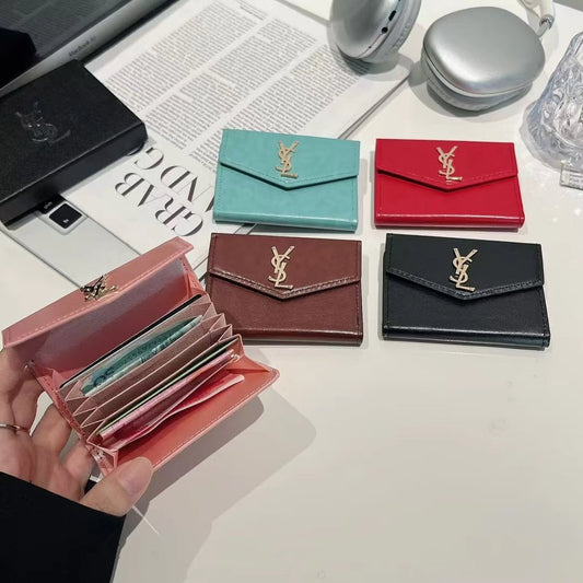 Luxury YSL-Inspired Monogram Card Case - The Luxe Case