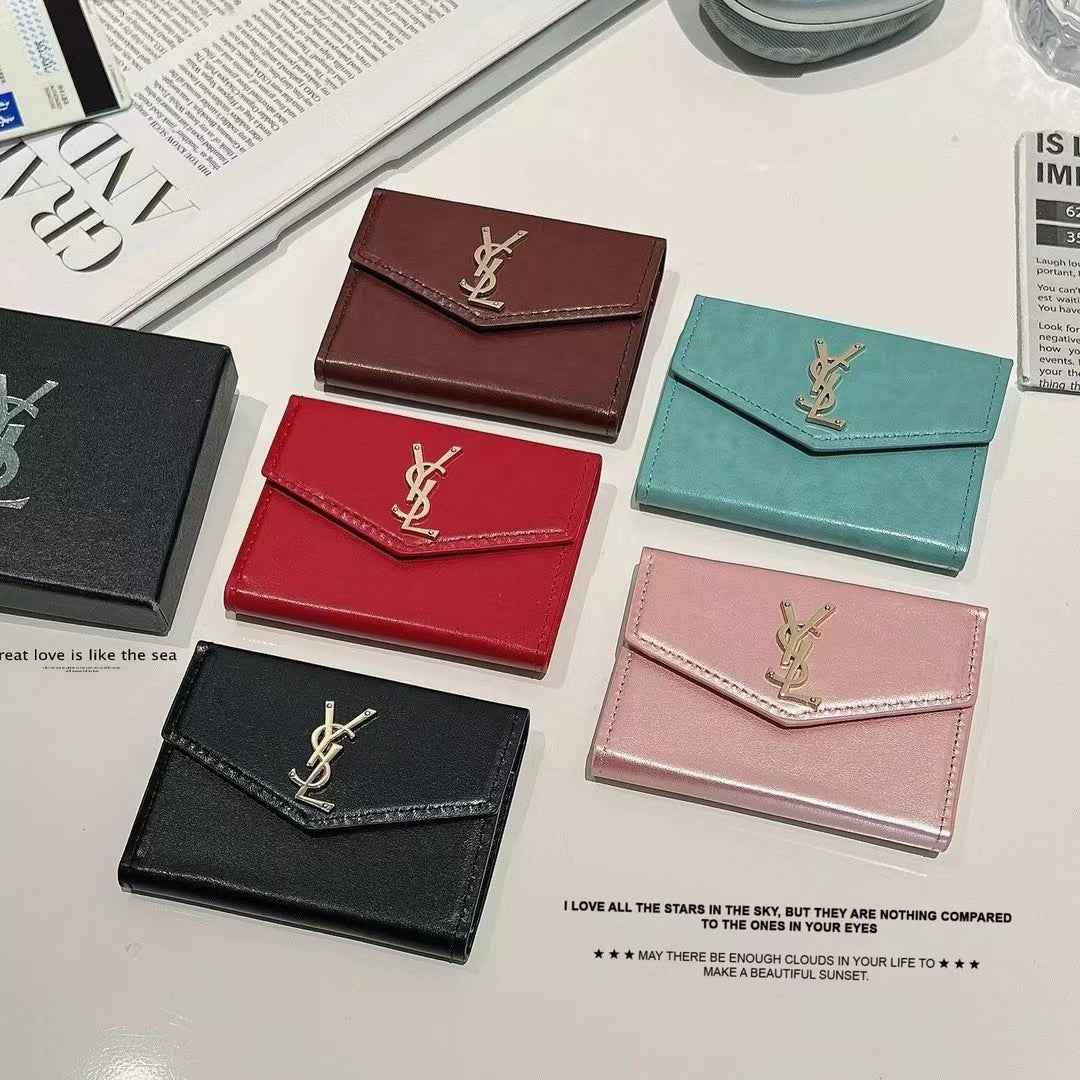 Luxury YSL-Inspired Monogram Card Case - The Luxe Case