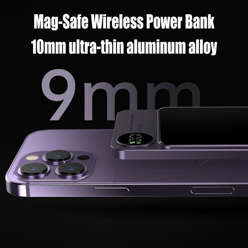 Mini Slim Magsafe Powerbank Magnetic Wireless - The Luxe Case