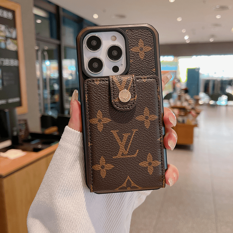 Monogram iPhone Case With Purse Brown - The Luxe Case