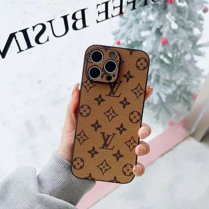 Monogram L Vintage Leather iPhone Case - The Luxe Case