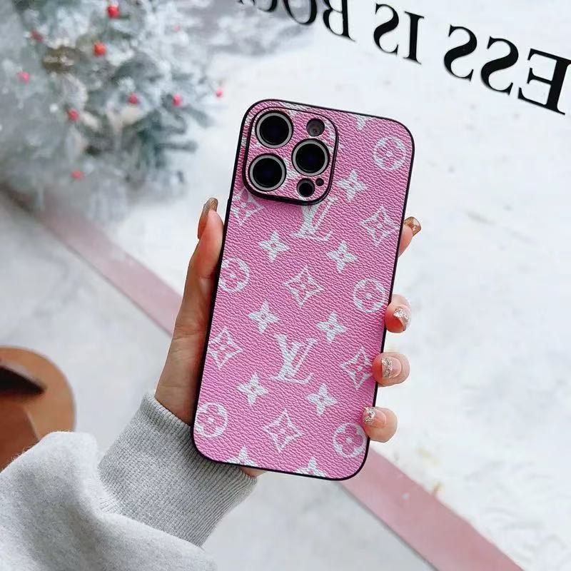 Monogram L Vintage Leather iPhone Case - The Luxe Case