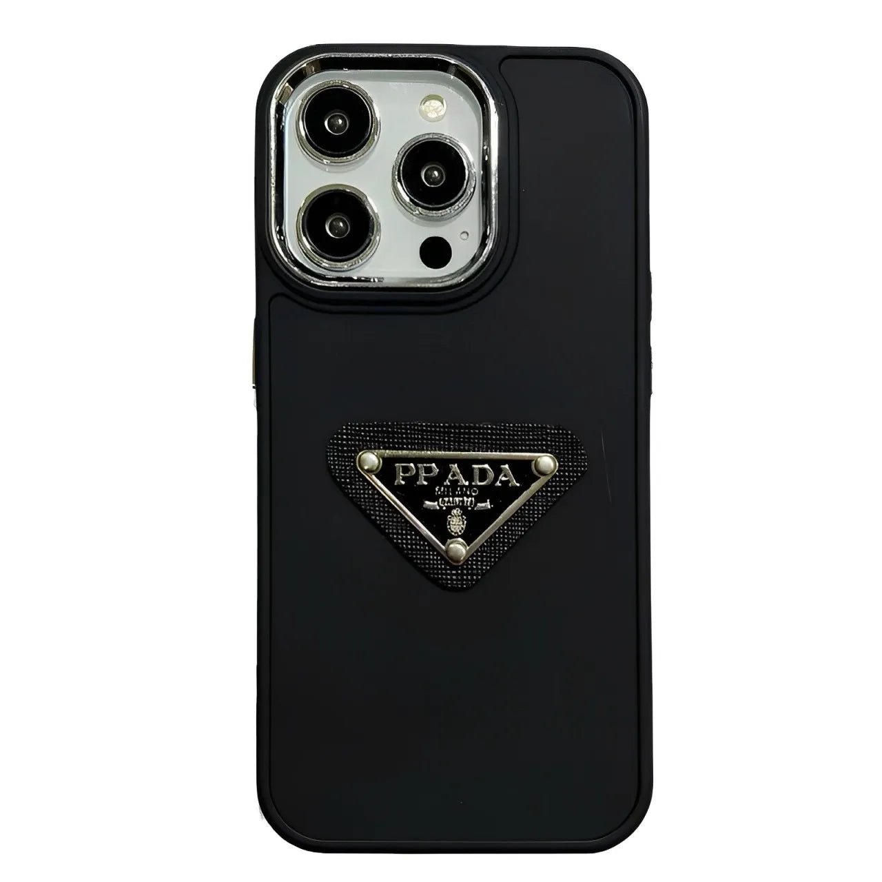 PD Simple Metal Triangle Label iPhone Case - The Luxe Case