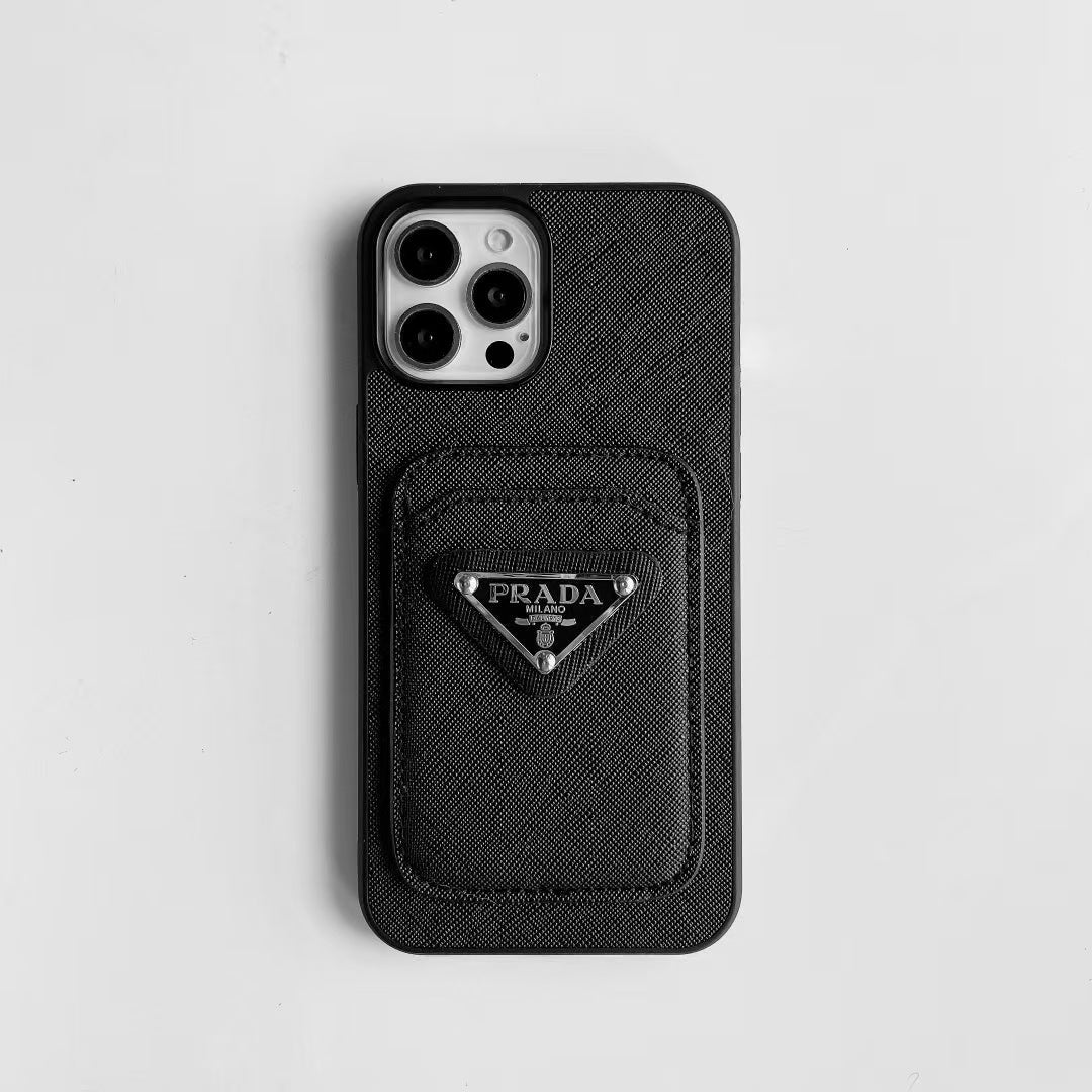 Premium Leather Prada iPhone case - The Luxe Case