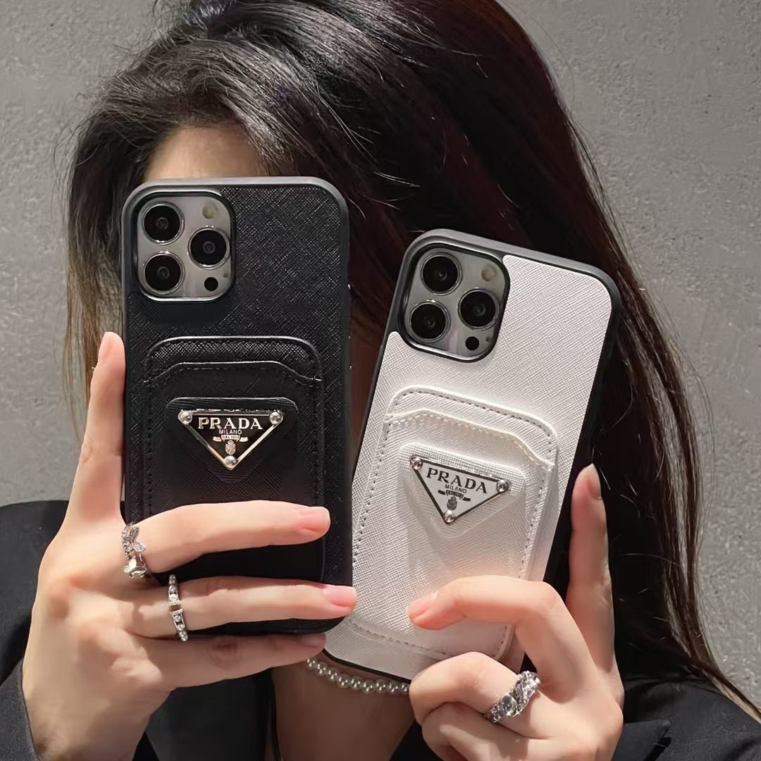 Premium Leather Prada iPhone case - The Luxe Case